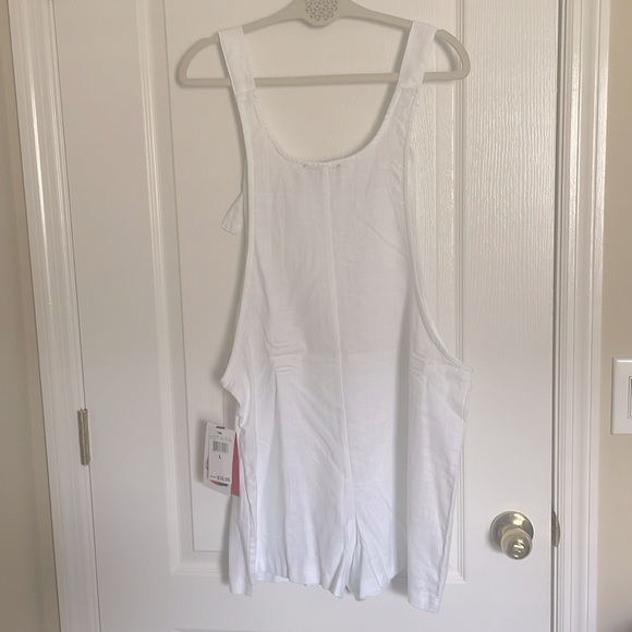 Hot Kiss White Sleeveless Tie Front Jumpsuit - Picture 6 of 6